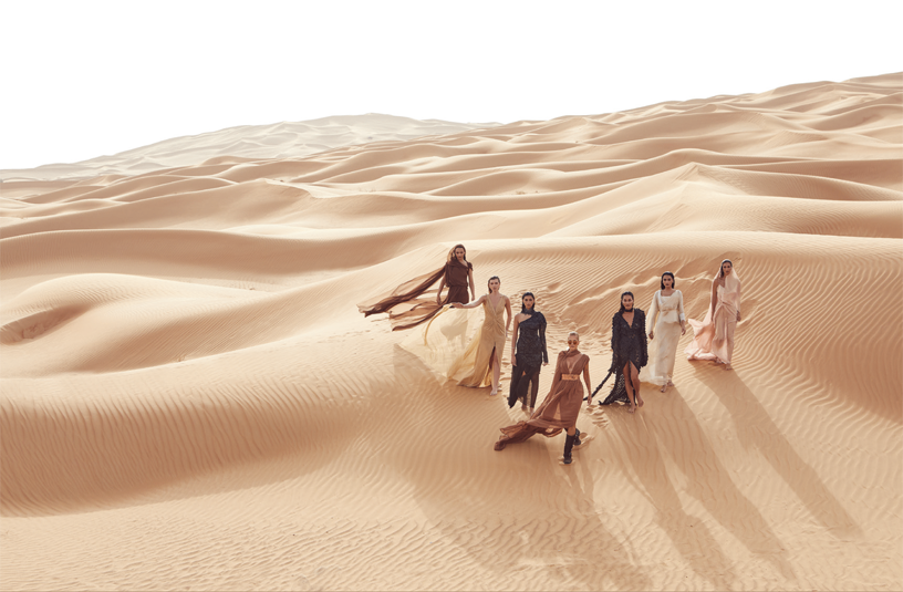 Couture collective on dunes
